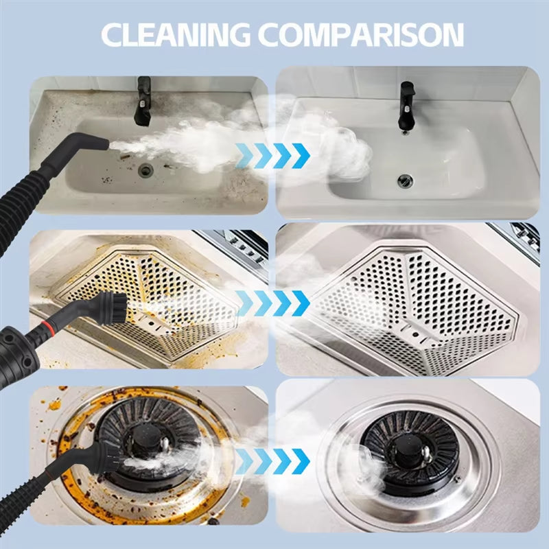 Pressurized Steam Cleaner for Home Handheld Pressurized Handheld Steam Cleaner for Couch Clothes Car Seats Kitchen-T33C